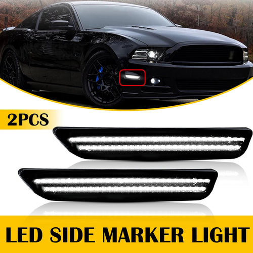 2Pcs For Car Mustang LED Rear Side Marker Lamp Lights For Ford Mustang