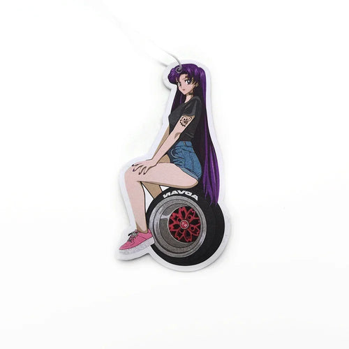 Sexy Tire Girl Pendant JDM Car Air Freshener Hanging Rearview Mirror