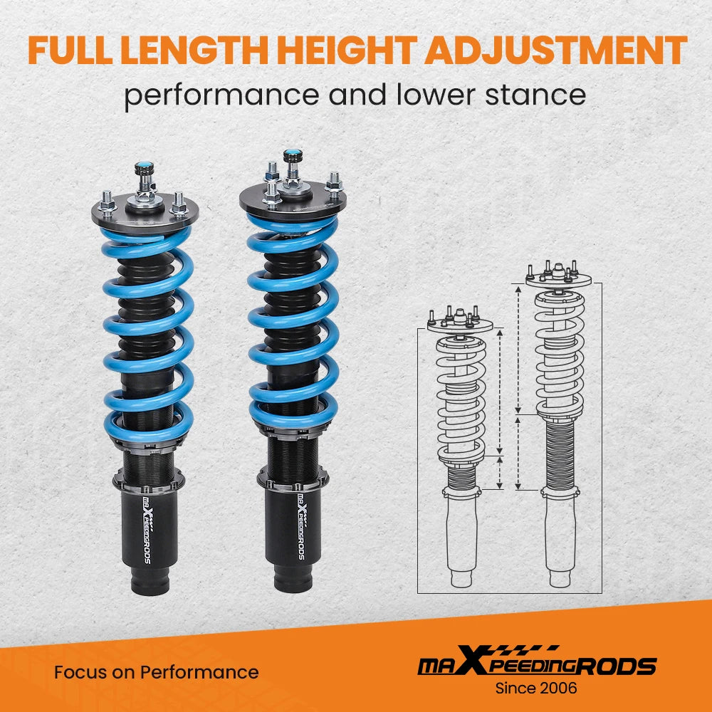 24 ways Adjustable Damper Height Shock Absorbers Struts Upgrade