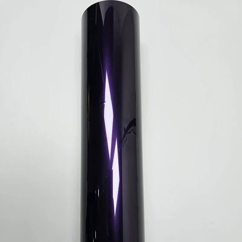 152cmx2m/5m/18m High Glossy Metallic Midnight Purple Adhesive Vinyl