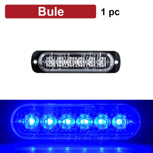 6 LED Emergency Strobe Lights Side Lamp For Car Truck SUV Van Off Road