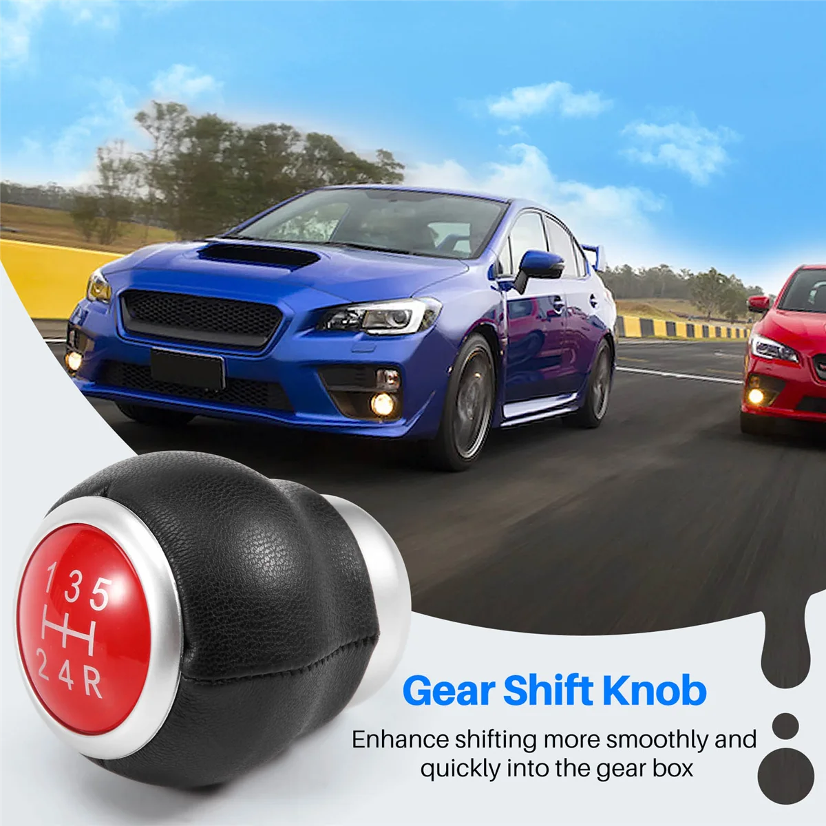 5 Speed Car Manual Transmission Shift Knob Gear Shift Knob for Subaru