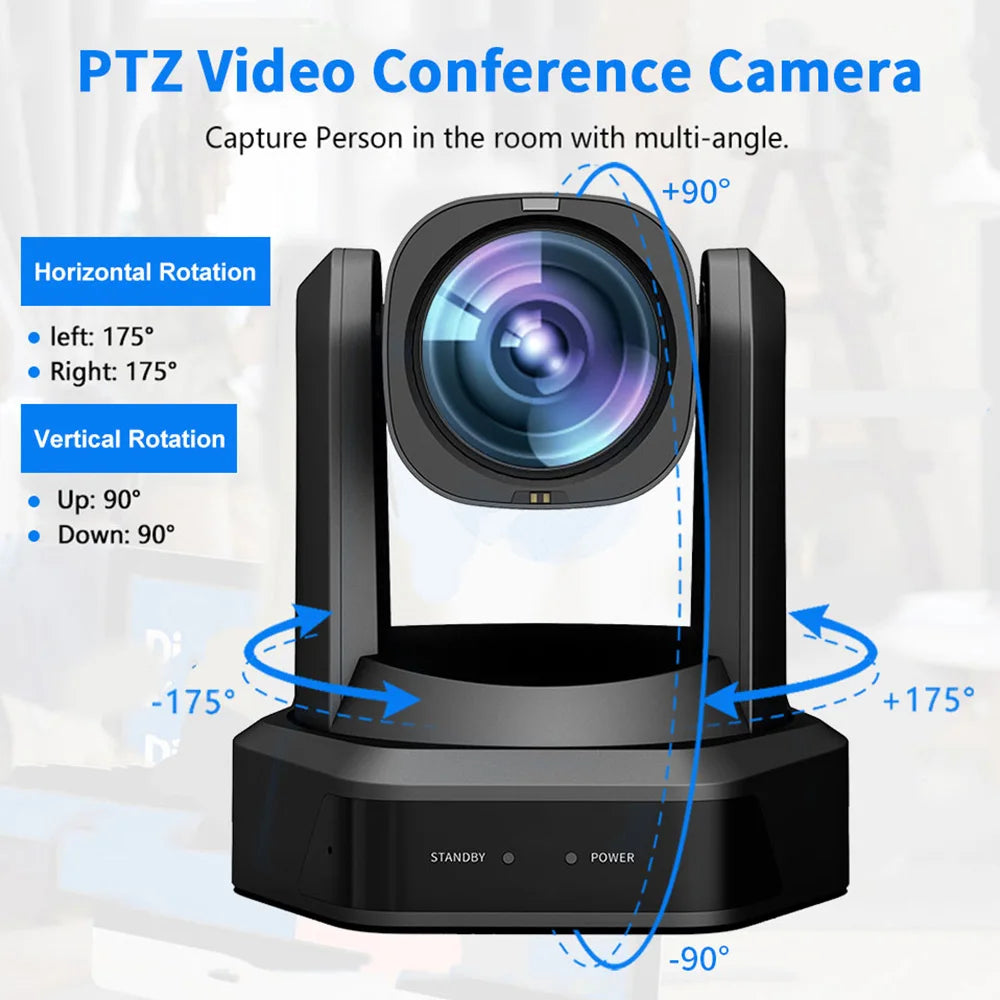 3pcs NDI Streaming PTZ Camera 20 30x Optical Zoom 3G-SDI+HDMI+IP Video