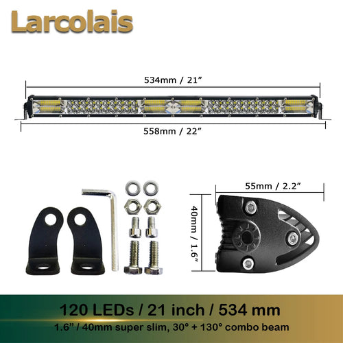 Super Slim LED Bar 11 / 21 Inch LED Light Bar LED Work Light for Car