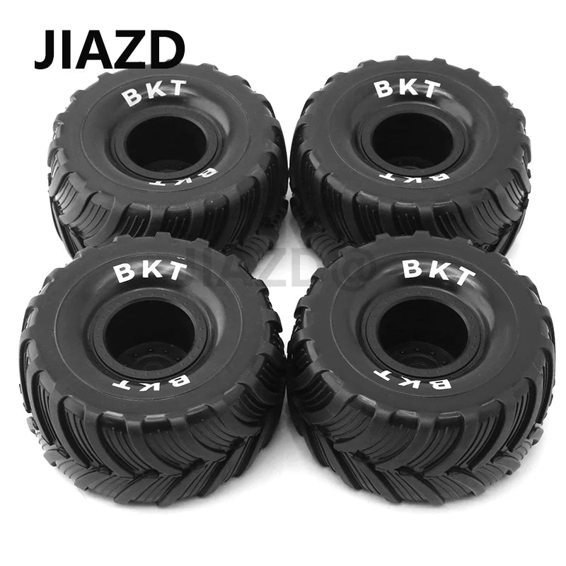 4pcs 100mm 1/10 Monster Truck Buggy Tires Wheel 12mm Hex for 1/18 Losi