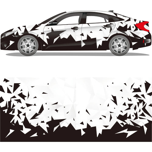 Sketch Car Full Wrap Sticker Auto Accessories Decal Decorative Cut