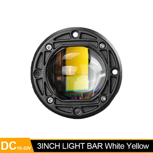 3 Inch 8D LED Lens Work Light 40W Dual Color 3inch Fog Lamp Driving