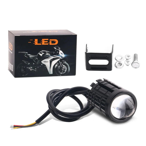 Universal Motorcycle LED Headlight Mini Driving Light Spotlights for