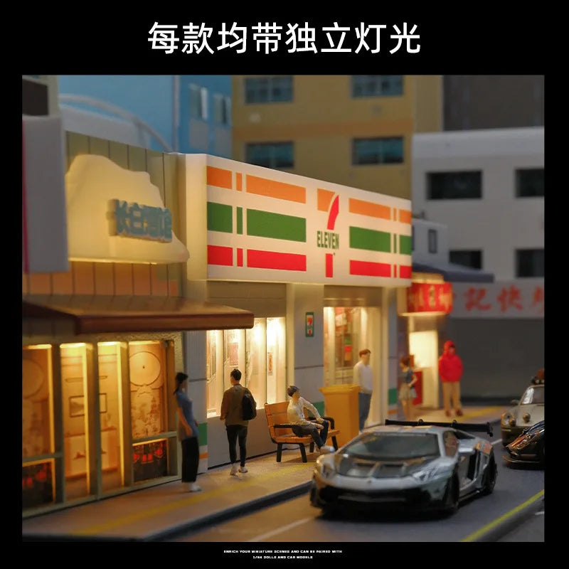 1: 64 Miniature Convenience Store Supermarket Architectural Scene