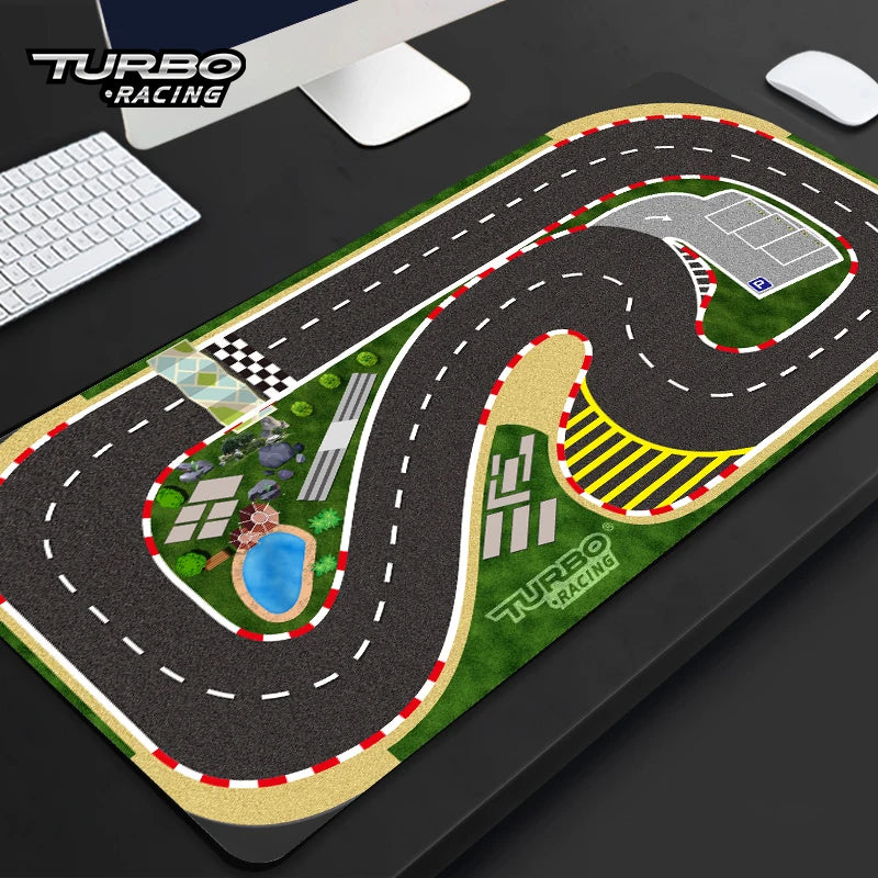 160x90cm 180x80CM Portable Turbo Racing Rubber Mat Track 1:76 RC Mini