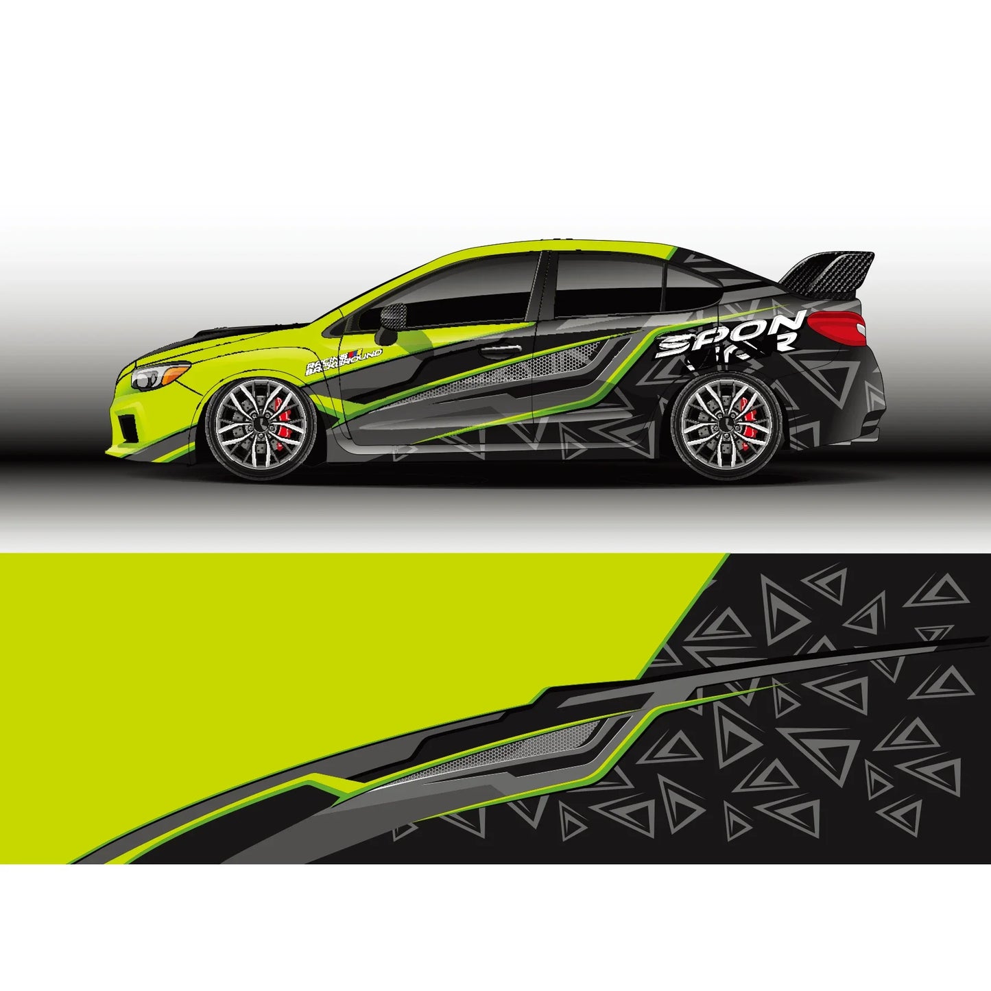 Sketch Car Full Wrap Sticker Auto Accessories Decal Decorative Cut