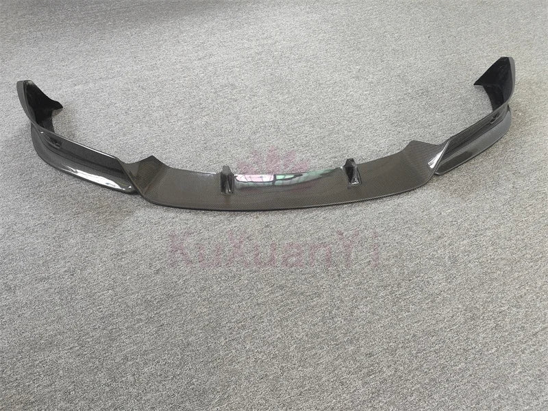 RZ style 3K carbon fiber front bumper edge for Tesla Model X wide body