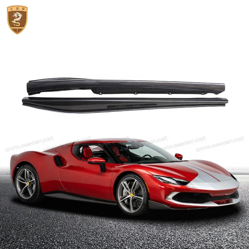 296GTB  OEM Style Carbon Fiber Side Skirts For Ferrari 296 GTB