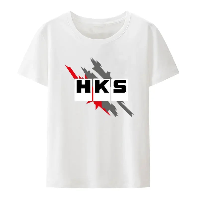 Hks Vintage Popular Tagless Modal Print Tees Men Women Summer