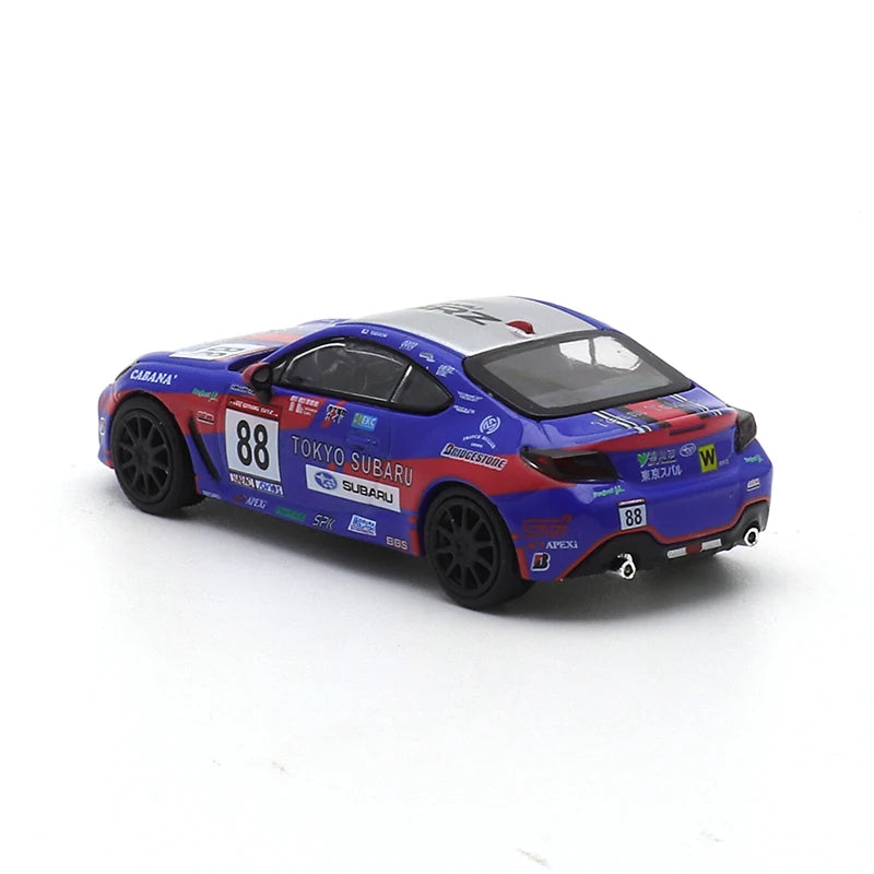 XCARTOYS POPRACE 1/64 Subaru BRZ-TOKYO SUBARU Car Alloy Toys Motor