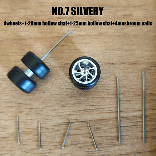 1: 64 Custom Alloy Car Hot Wheels Model Modification Accessory Tires