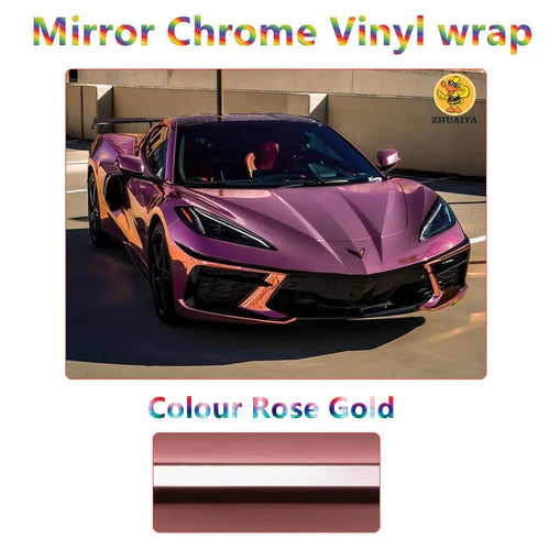 1.52X18M Stretchable Matte Silver Mirror Chrome Vinyl Wrap