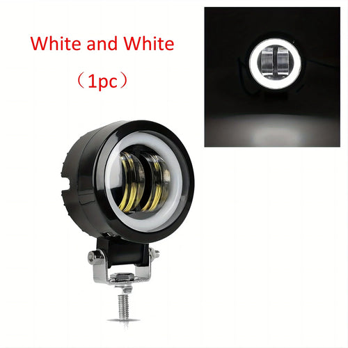 3 Inch 7D Lens LED Motorcycle Headlight Waterproof Angel Eye Work