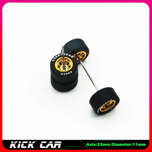 1/64 Model Car Wheels With Rubber Tires 1 Set(4pcs)  ABS Basic