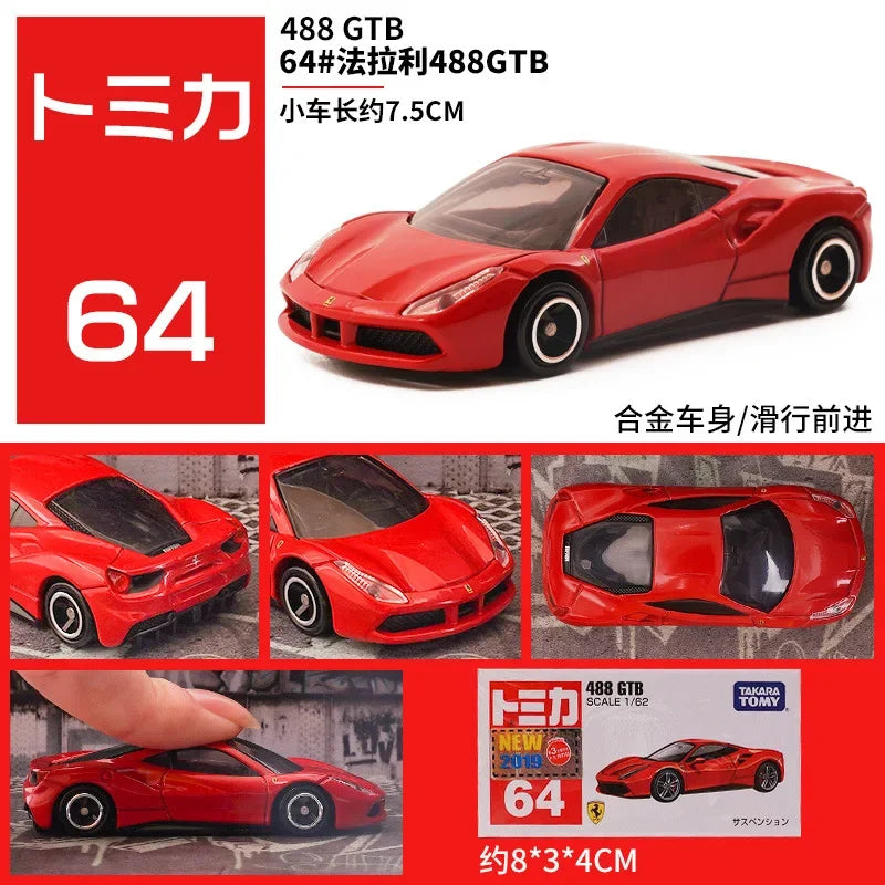 TAKARA TOMY Tomica Ferrari 1/64 Mini Diecast Alloy Model Car Toys