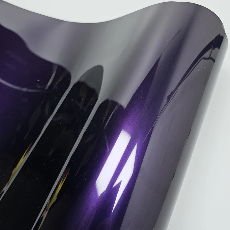 152cmx2m/5m/18m High Glossy Metallic Midnight Purple Adhesive Vinyl