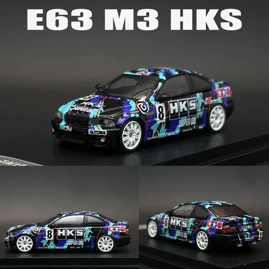 SW 1:64 E46 M3 HKS Diecast Diorama Car Model Collection Street Warrior