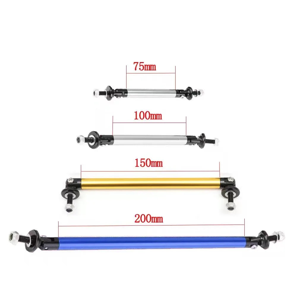 200MM Adjustable Front Rear Bumper Strut Rod Tie Support Bars