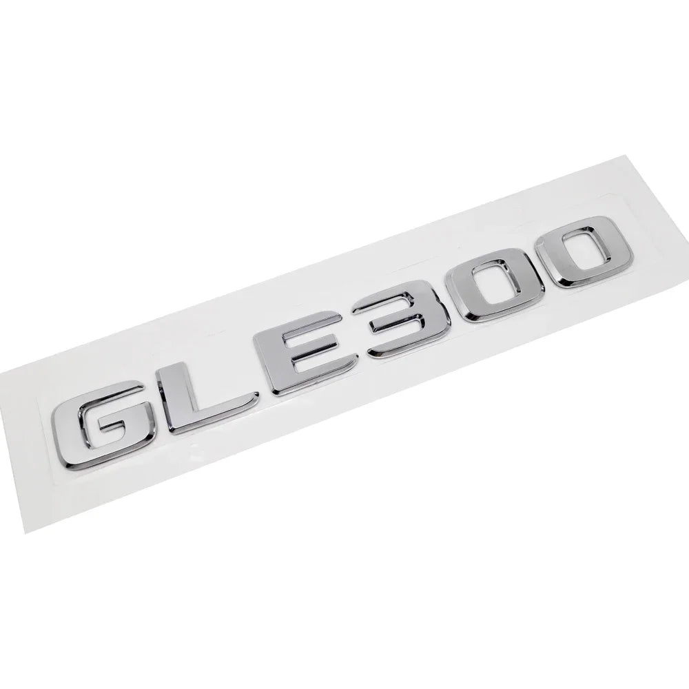 ABS Plastic GLE63 GLE300 Trunk Rear Logo Badge Emblem Sticker For