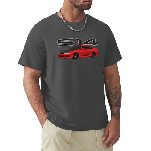 Flame Red 240 sx S14 240 Kouki T-Shirt heavyweights Blouse mens