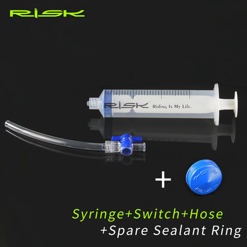 RISK Bicycle Brake Bleed Tool Syringe With on/off MTB Bike Hydraulic