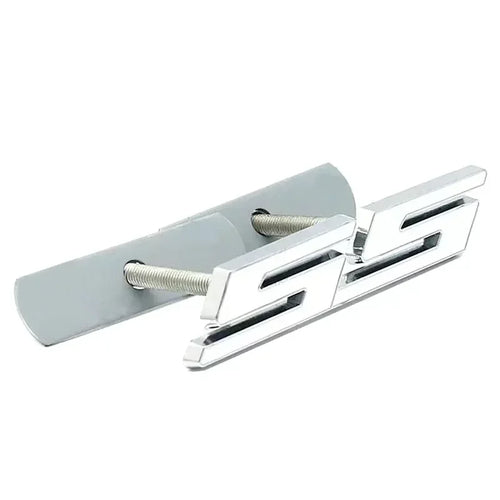 9X1.8CM Metal Letter Emblem Badge Decal for Chevrolet SS Aveo Cruze