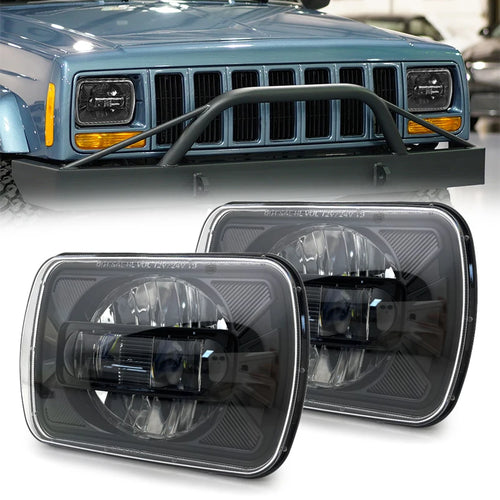 5×7 7x6 Inch Square Led Headlight High/Low Beam Led Headlamp for Jeep