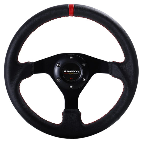 320mm Flat Steering Wheel Leather Racing Drift Pc Sim Game Steering