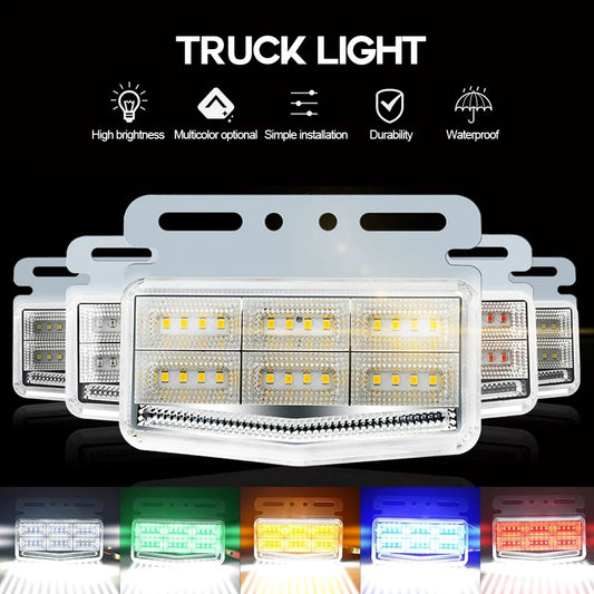 24V Truck Side Marker Indicator 42LED Super Bright Lights Waterproof