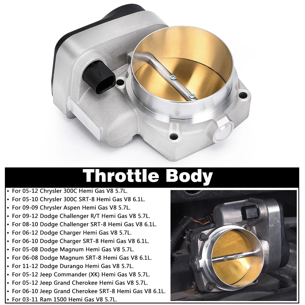 LIZHI 90mm Enlarged Throttle Body for 2003-2012 Dodge Ram Jeep Hemi V8