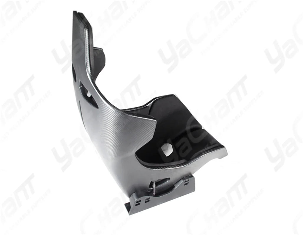 Universal Dry Carbon Racing Seat w/ Black Or Blue Cushion / Bracket /