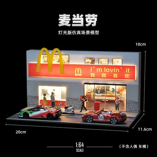 1: 64 Miniature Convenience Store Supermarket Architectural Scene