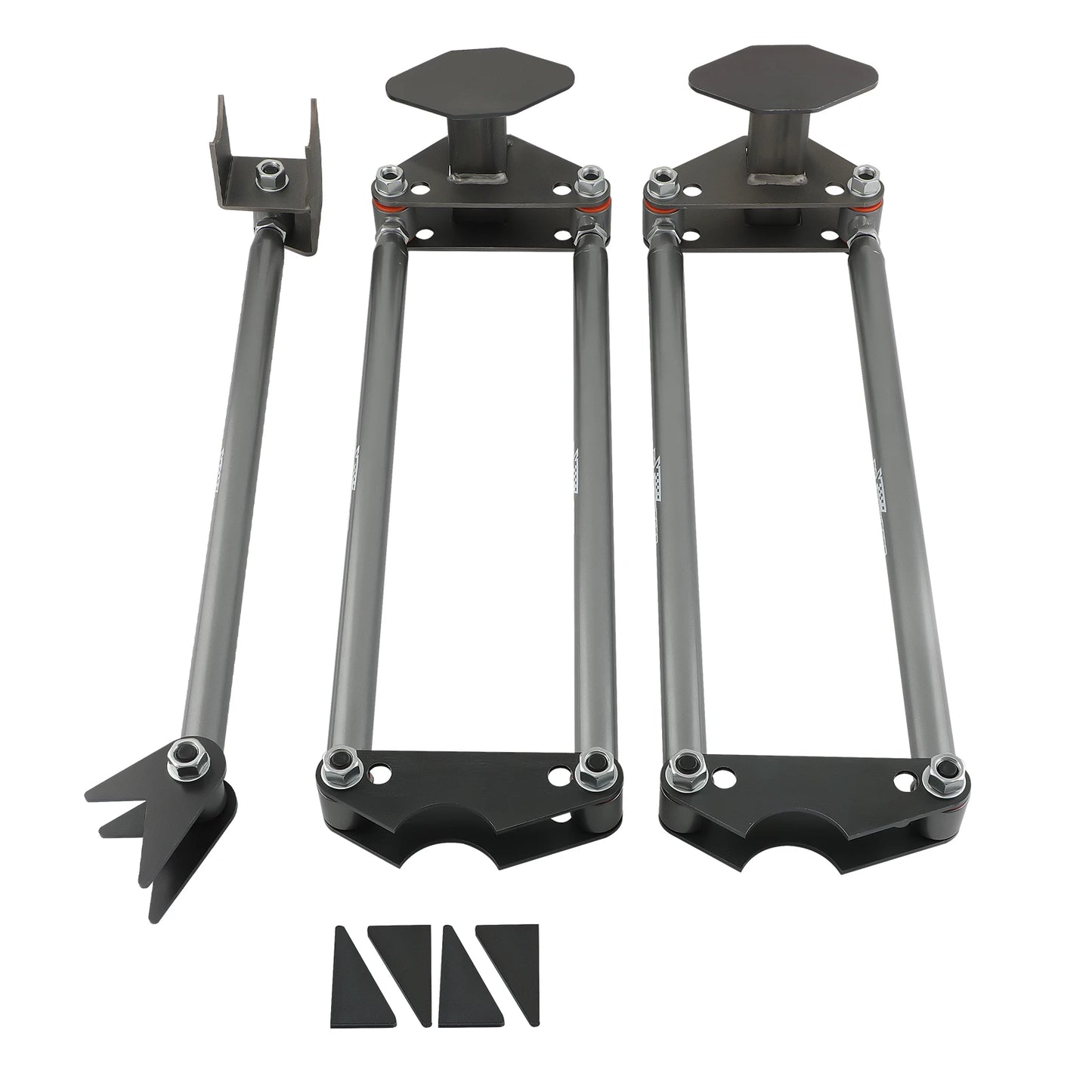 Universal Rear 4 Link Suspension Lift Kit Heavy Duty 24" Steel Bars &