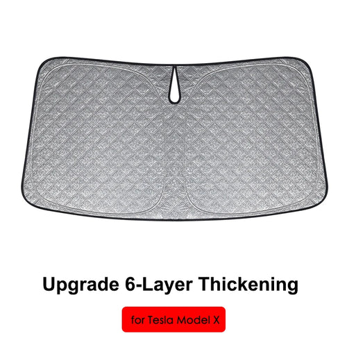 Upgrade 6 Layer ModelY Car Windshield Sun Shade For Tesla Model 3 Y S