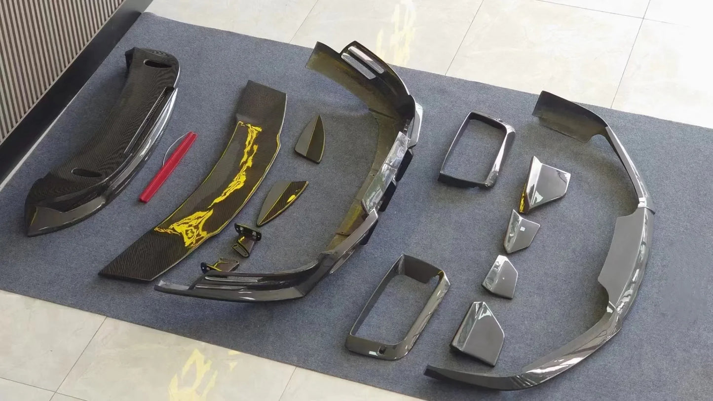 992 Upgrade Barbus Style Body Kit Dry Carbon Fiber Front Lip Front