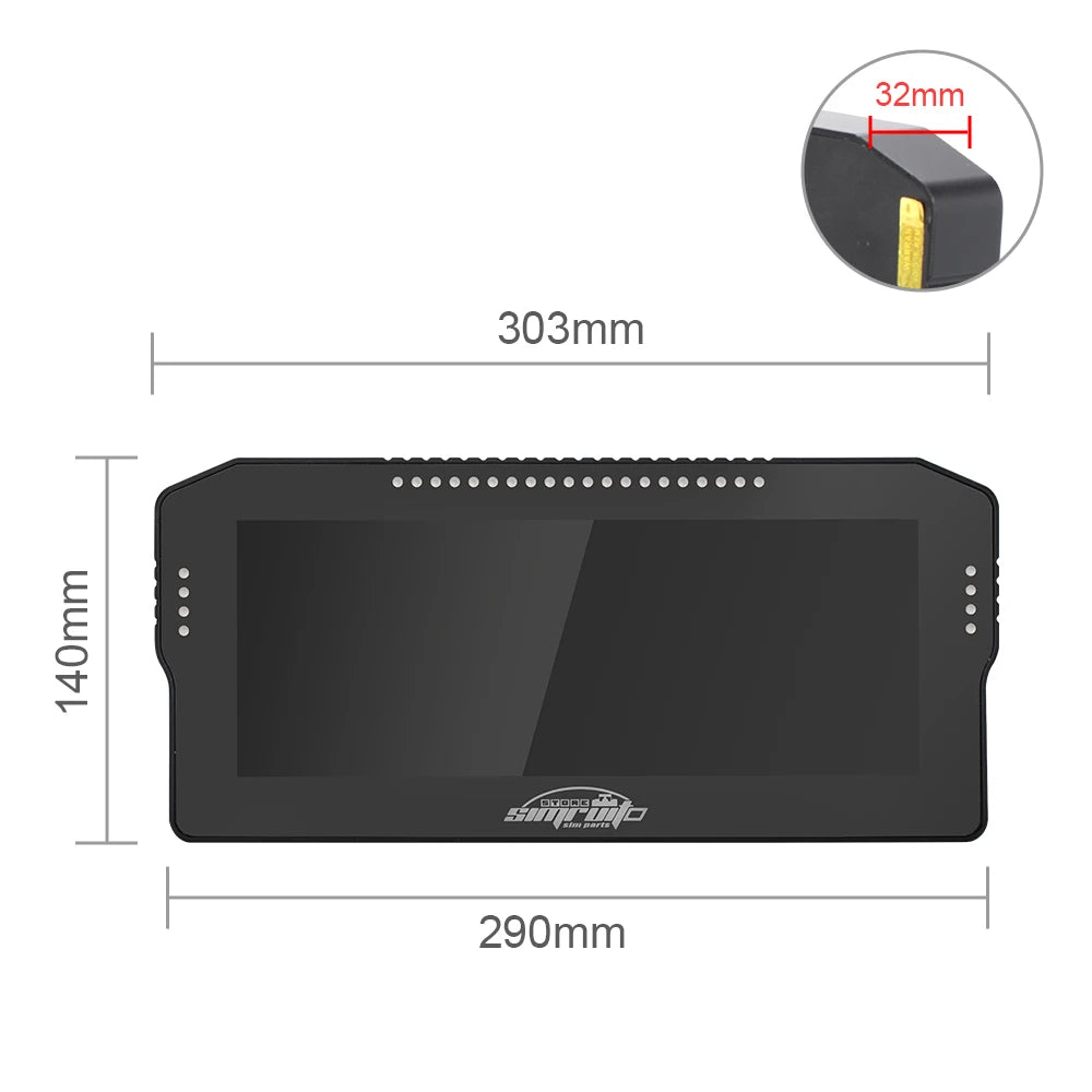 SimRuito Dashboard sim racing 10.3 inch display Steering wheel Display