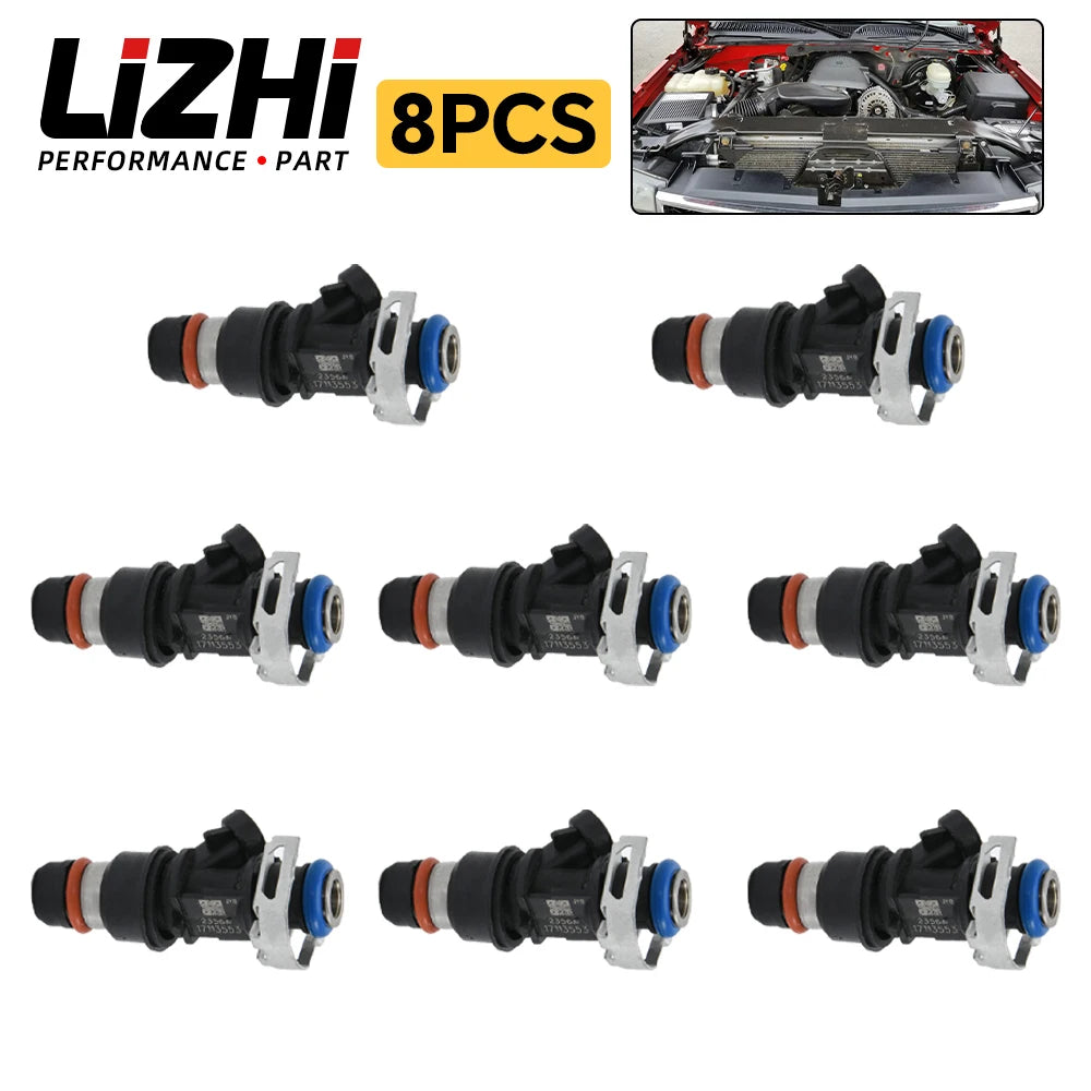 8pcs Fuel Injectors 17113553 for Cadillac Escalade ESV EXT Chevy