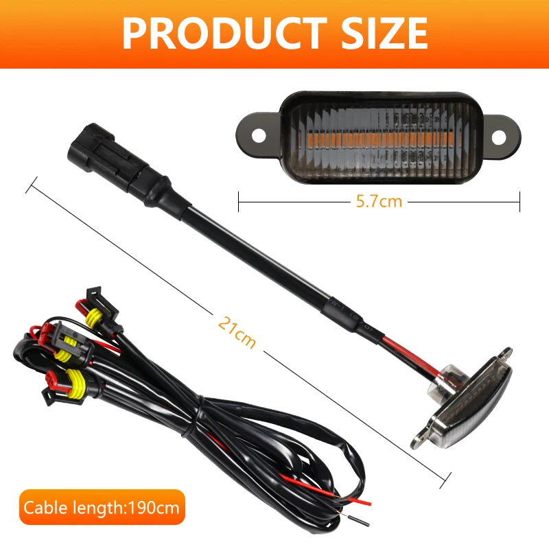 3/4/5/6 in 1 Universal 12V LED Car Front Grille Running Lights for