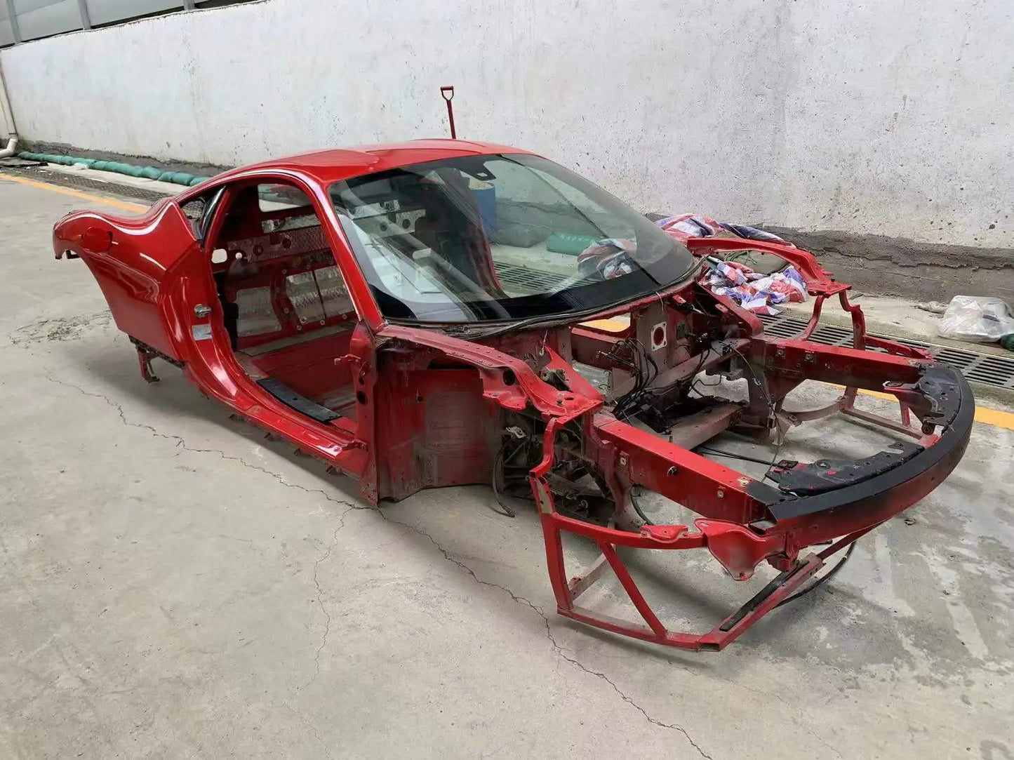 Used shell for Ferrari F458 Vehicle skeleton