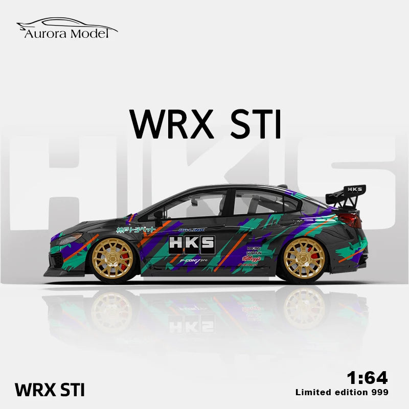 Timemicro&Aurora1:64 WRX STI HKS Coating Alloy Collection simulation