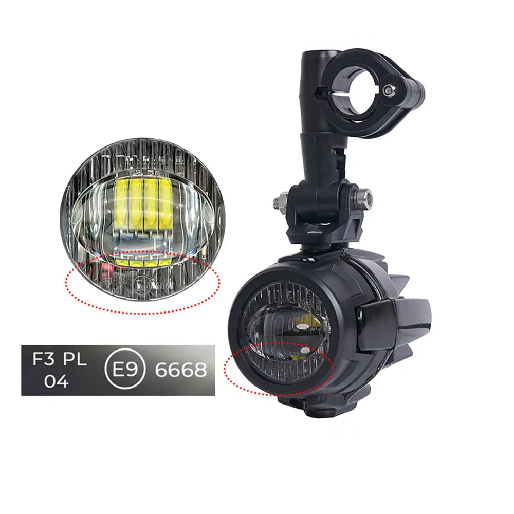 (NORGOS) Auxiliary Motorcycle Spotlight Fog Light LED Lamps Headlight