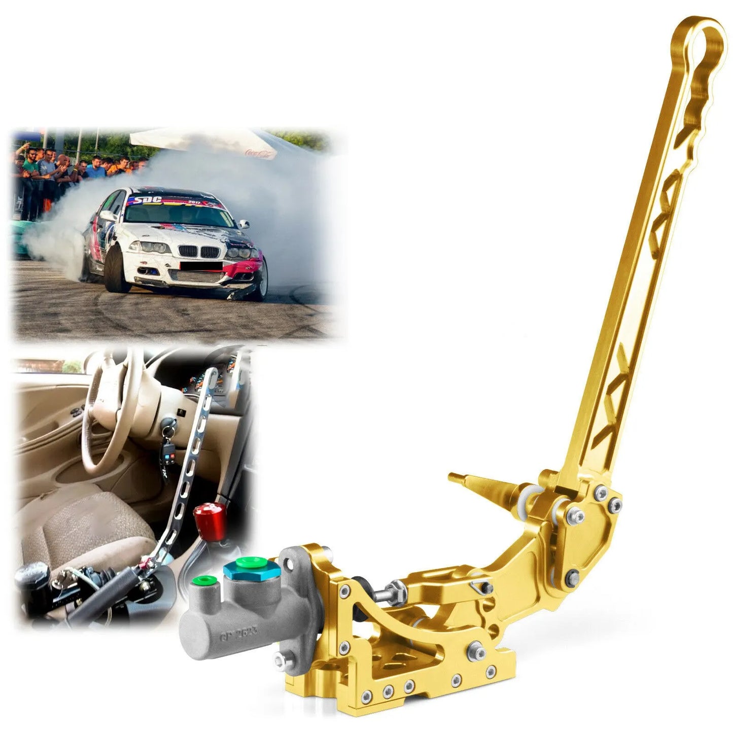 Universal Car Gold Hydraulic Racing Hand E Brake Drift Rally Handbrake