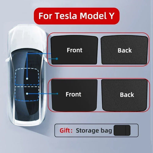 Sun Shades For Tesla Model 3+ Highland 2024 Y 2021-2023 Ice Cloth