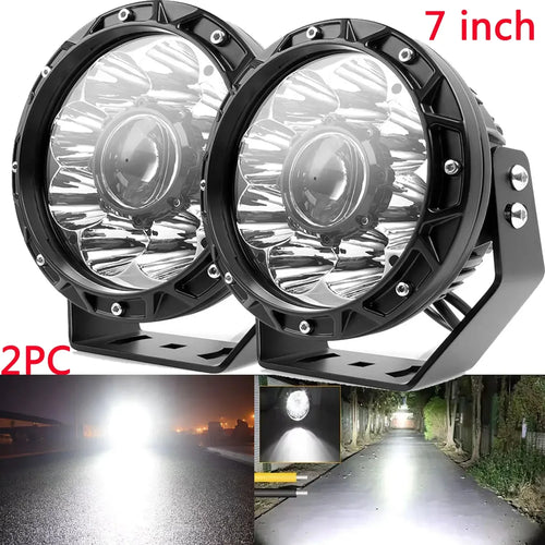 7inch Survey light for vehicles Spotlight  Work light Long Range Truck