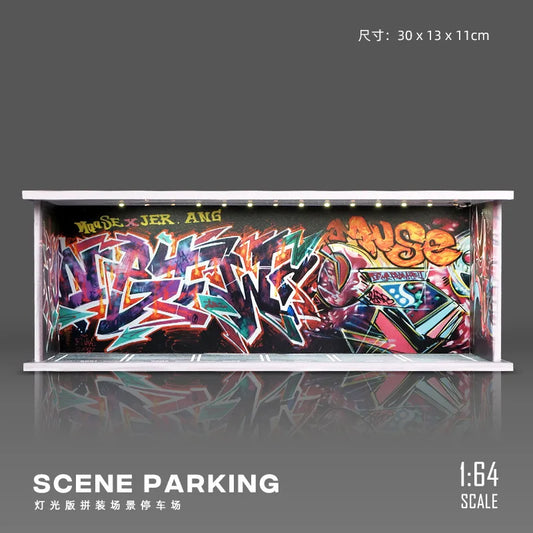 Timemicro+MoreArt 1:64 Street graffiti theme light version garage